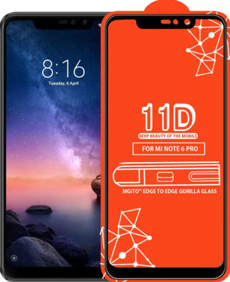 Corning Gorilla Edge To Edge Tempered Glass for Mi Redmi Note 6 Pro(Pack of 1)
