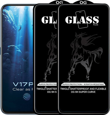 TWIGLO Edge To Edge Tempered Glass for VIVO V17 PRO(Pack of 2)