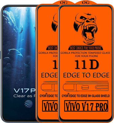 CYOR Edge To Edge Tempered Glass for VIVO V17 PRO(Pack of 2)