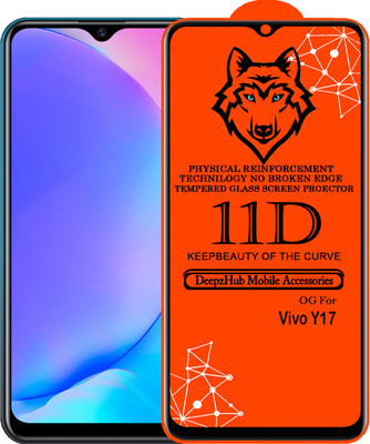DeepzHub Edge To Edge Tempered Glass for Vivo Y17(Pack of 1)