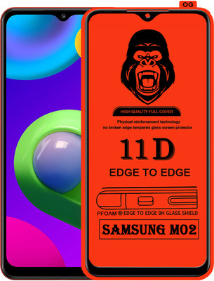 Laxdom Edge To Edge Tempered Glass for SAMSUNG GALAXY M02(Pack of 1)