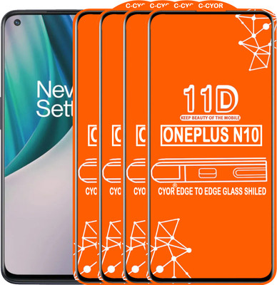 CYOR Edge To Edge Tempered Glass for ONEPLUS NORD N10(Pack of 4)