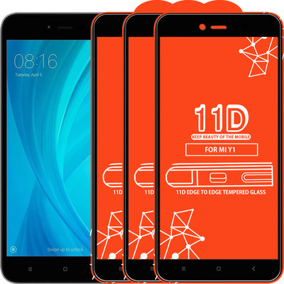 Roxel Edge To Edge Tempered Glass for Mi Redmi Y1(Pack of 3)