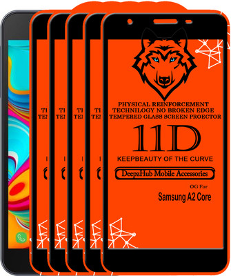 CRodible Edge To Edge Tempered Glass for Samsung Galaxy A2 Core(Pack of 5)