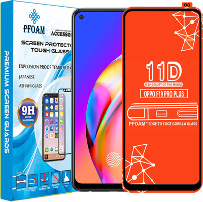 PFOAM Edge To Edge Tempered Glass for OPPO F19 PRO PLUS(Pack of 1)