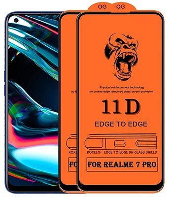 9H Edge To Edge Tempered Glass for Realme 7 Pro(Pack of 2)