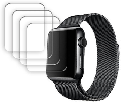 ARBAN Edge To Edge Tempered Glass for Apple Watch 42mm SMARTWATCH SCREEN GUARD(Pack of 4)