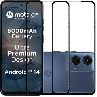 AARERED Edge To Edge Tempered Glass for moto g24 Power, Moto G24 Power, motorola g24 Power, Motorola G24 Power, MOTOROLA g24 Power(Pack of 2)