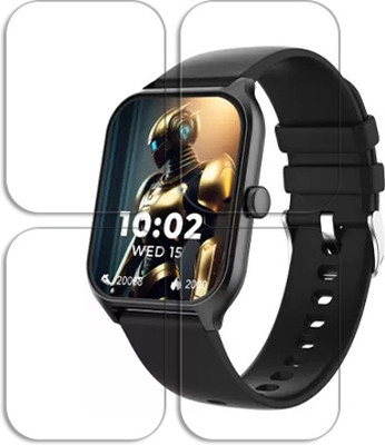 SOMTONE Edge To Edge Tempered Glass for beatXP Marv Sense 1.96 inch SMARTWATCH SCREEN GUARD(Pack of 4)