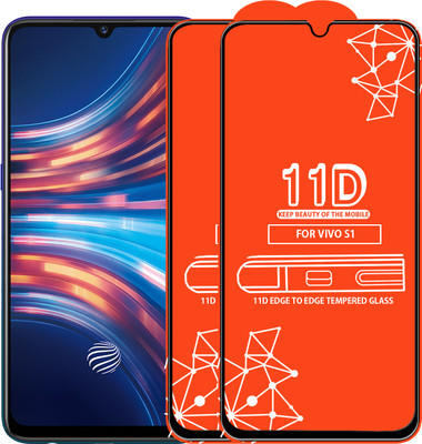 Qyist Edge To Edge Tempered Glass for Vivo S1(Pack of 2)