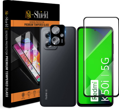 MS-Shield Edge To Edge Tempered Glass for Redmi K50i 5G, With Camera Lens Protector(Pack of 1)