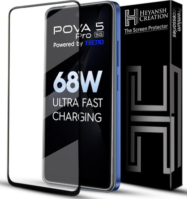 HEYANSH CREATION Edge To Edge Tempered Glass for TECNO Pova 5 Pro 5G(Pack of 1)