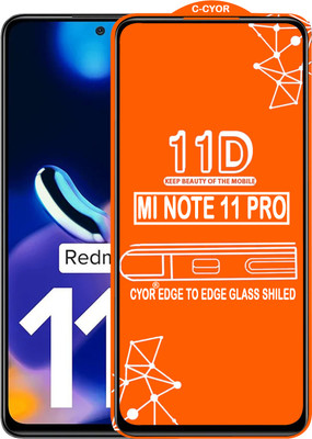 CYOR Edge To Edge Tempered Glass for REDMI NOTE 11 PRO(Pack of 1)