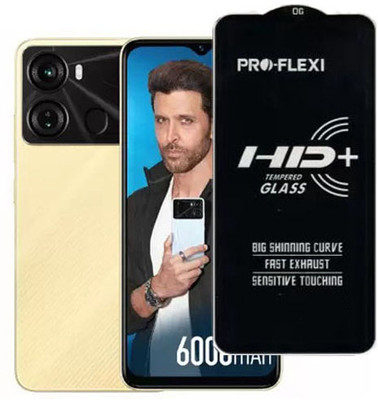 SM Styles Edge To Edge Tempered Glass for Itel P40(Pack of 1)