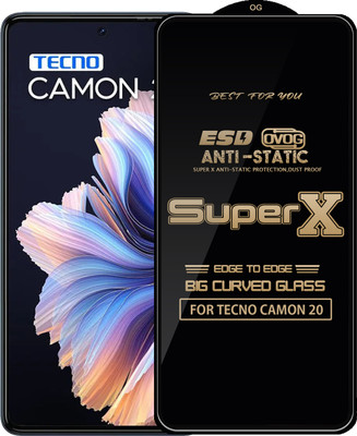 Qyist Edge To Edge Tempered Glass for TECNO CAMON 20(Pack of 1)