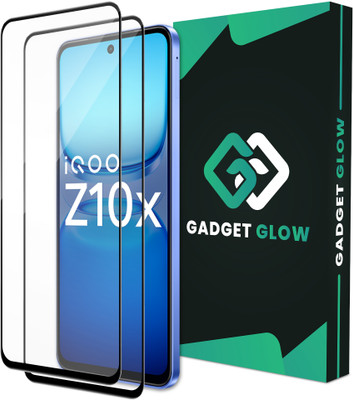 Gadget Glow Edge To Edge Tempered Glass for IQOO Z10x, IQOO Z10X 5G, Z10X 5G(Pack of 2)