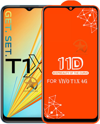 SEVEN7STAR Edge To Edge Tempered Glass for VIVO T1X 4G(Pack of 1)