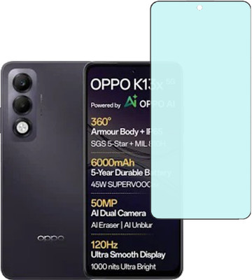 VAYUVAULT Edge To Edge Tempered Glass for OPPO K13x 5G, Matte glass(Pack of 1)