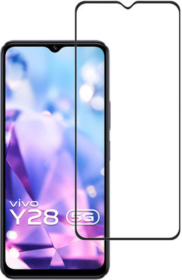 KARTRAY Edge To Edge Tempered Glass for Vivo Y28 5G(Pack of 1)