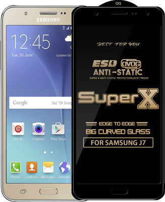 Qyist Edge To Edge Tempered Glass for Samsung Galaxy J7(Pack of 1)