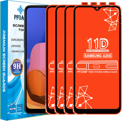 PFOAM Edge To Edge Tempered Glass for SAMSUNG GALAXY A20S(Pack of 4)