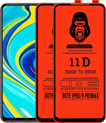 Laxdom Edge To Edge Tempered Glass for REDMI NOTE 9 PRO MAX(Pack of 2)