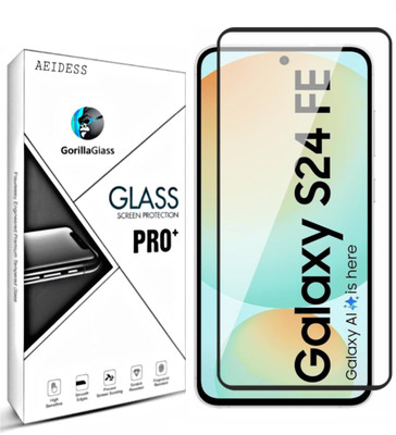 Aeidess Edge To Edge Tempered Glass for SAMSUNG Galaxy S24 FE 5G, SAMSUNG Galaxy S24 FE 5G(Pack of 1)