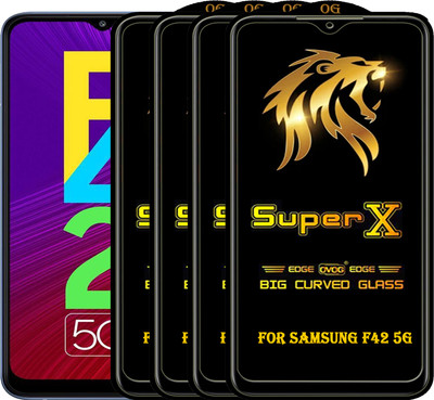 PFOAM Edge To Edge Tempered Glass for SAMSUNG GALAXY F42 5G(Pack of 4)