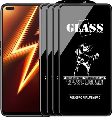 MGito Edge To Edge Tempered Glass for Realme 6 Pro(Pack of 4)