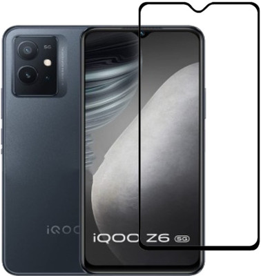 INFINITYWORLD Edge To Edge Tempered Glass for iQOO Z6 5G, Vivo T1 5G(Pack of 1)