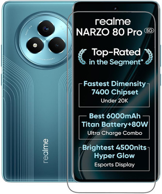 BRENZZ Edge To Edge Tempered Glass for REALME NARZO 80 PRO 5G, realme Narzo 80 Pro 5G(Pack of 1)