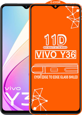CYOR Edge To Edge Tempered Glass for VIVO Y36(Pack of 1)