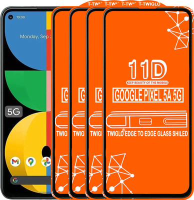 TWIGLO Edge To Edge Tempered Glass for GOOGLE PIXEL 5A 5G(Pack of 4)