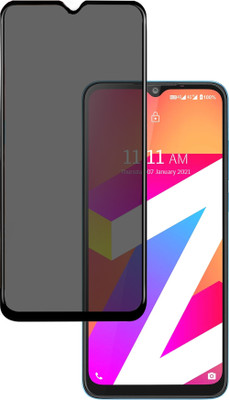 HUPSHY Edge To Edge Tempered Glass for LAVA Z3 (Privacy Glass)(Pack of 1)