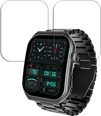 SOMTONE Edge To Edge Tempered Glass for boAt Ultima Vogue 1.96 inch SMARTWATCH SCREEN GUARD(Pack of 2)