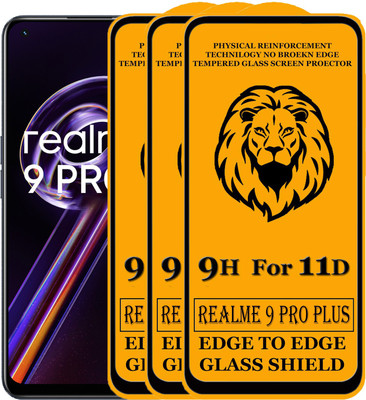 SEVEN7STAR Edge To Edge Tempered Glass for Realme 9 Pro Plus, Realme 9 Pro+(Pack of 3)