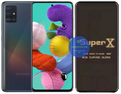 Resolute Edge To Edge Tempered Glass for Samsung Galaxy A51, Super X Edge Glass, Super X Tempered Glass, Super X Screen Protector(Pack of 1)