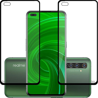 NIMMIKA ENTERPRISES Edge To Edge Tempered Glass for Realme X50 Pro(Edge-to-Edge Coverage | 9H Hardness Protection | High-Definition Clarity | Bubble-Free Installation | Shatter-Resistant Technology | Oleophobic Coating | Case-Friendly Design)(Pack of 2)