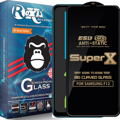 Roxel Edge To Edge Tempered Glass for SAMSUNG F12(Pack of 1)