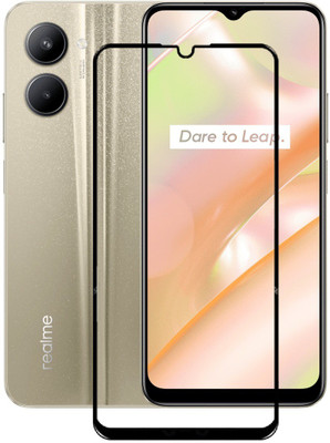 Caseline Edge To Edge Tempered Glass for realme c33 ,Realme c33 ,Realme C33(Pack of 1)