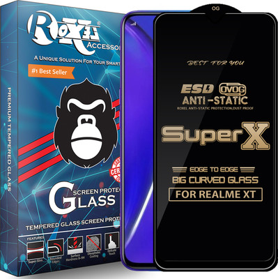 Roxel Edge To Edge Tempered Glass for Realme XT(Pack of 1)