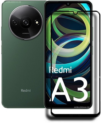 Caseline Edge To Edge Tempered Glass for Redmi A3, REDMI A3(Pack of 1)