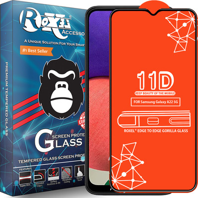 Roxel Edge To Edge Tempered Glass for Samsung Galaxy A22 5G(Pack of 1)