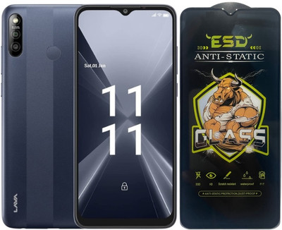 TELESHIELD Edge To Edge Tempered Glass for Lava X2, ESD Glass, ESD Protector, Edge to Edge, Screen Protector(Pack of 1)