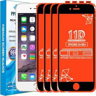 PFOAM Edge To Edge Tempered Glass for Apple iPhone 6s Plus(Pack of 4)