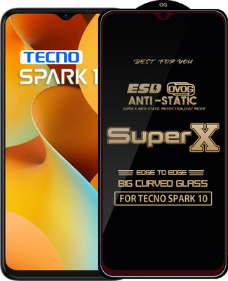 Qyist Edge To Edge Tempered Glass for TECNO SPARK 10(Pack of 1)