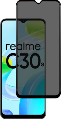 GLOBAL NOMAD Edge To Edge Tempered Glass for realme C30s(Pack of 1)