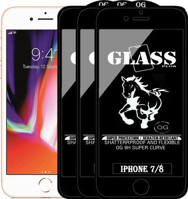 PFOAM Edge To Edge Tempered Glass for Apple iPhone 7(Pack of 3)