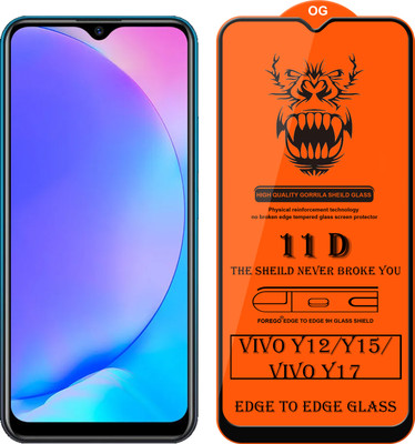 Forego Edge To Edge Tempered Glass for Vivo Y17(Pack of 1)
