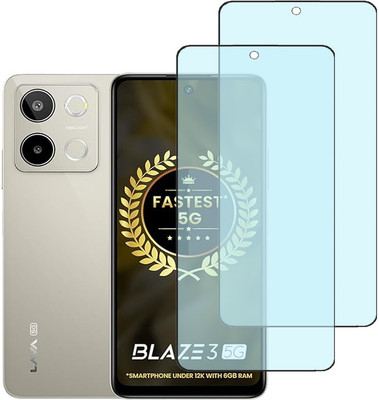 SPRITZEN Edge To Edge Tempered Glass for Lava Blaze 3 5G, Matt Glass(Pack of 2)